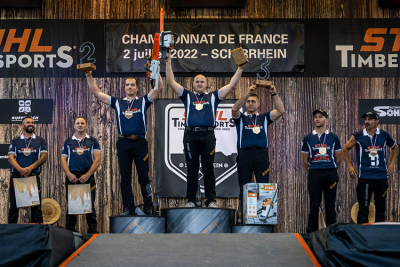  Pierre Puybaret, 1er septuple champion de France de l’histoire de Stihl Timbersports® !