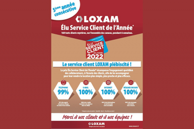 LOXAM : Élu Service Client 2021 pour la 5ème année consécutive